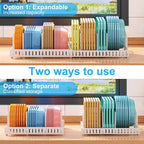 X-cosrack Expandable Food Container Lid Organizer, Large Capacity Adjustable 10 - Image 4