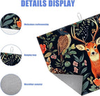 Vintage Deer Dish Drying Mat for Kitchen Counter Wild Animals Drying Pad - Image 3