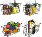 MaraFansie Over the Cabinet Door Organizer Wall Wire Baskets Hanging Kitchen - Image 8