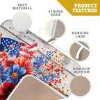 4th of July Dish Drying Mat 16x18 inch Patriotic Floral Fast Dry Microfiber - Image 4