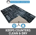 Drymate Coffee Maker Mat, Protects Kitchen Countertops From Spills, Stains & - Image 3