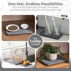 Stone Dish Drying Mat for Kitchen Counter, Quick Dry Stone Dishes Mats - Image 5