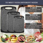 Viretang Plastic Cutting Boards Set of 3 Extra Large - Image 8