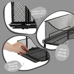 Sorbus 2 Sets of 2 Tier Metal Under Sink Organizer - Image 5