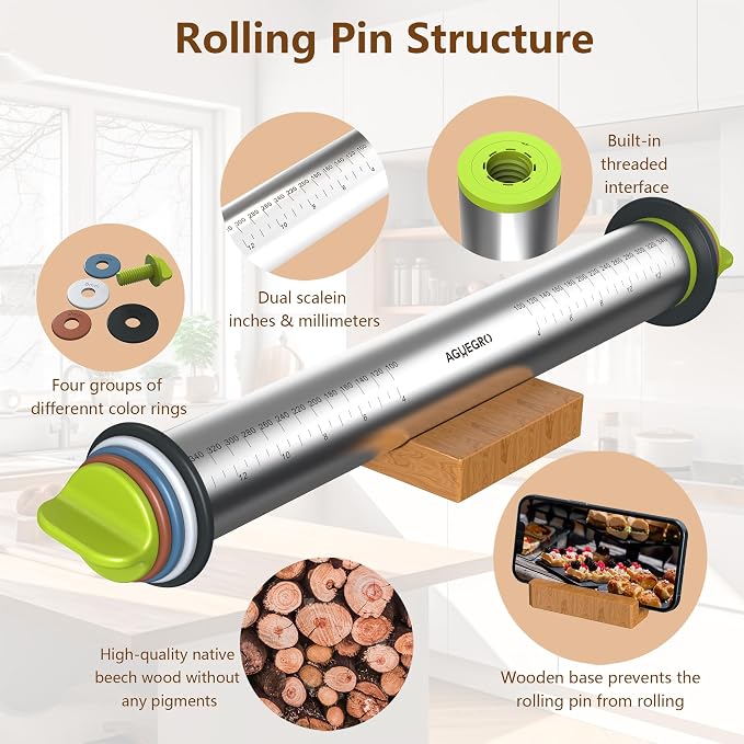Stainless Steel Rolling Pin - Image 5