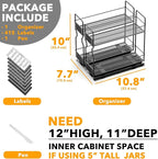 SpaceAid Pull Out Spice Rack Organizer - Image 6