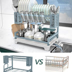 B-Land Dish Drying Rack, 2 Tier Dish Racks - Image 6