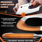 ROCOCO Meat Cleaver Knife Unique Effort Saving Kitchen Knife Professional - Image 6