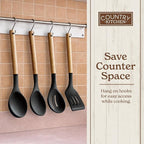 Country Kitchen Non Stick Silicone Utensil Set - Image 8