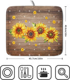 Summer Sunflower Bee Dish Drying Mat - Image 2
