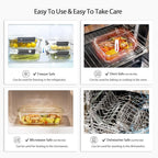 AILTEC 10 Pack Glass Meal Prep Containers, Glass Food Storage Containers - Image 7
