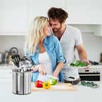 Oggi Jumbo Stainless Steel Rotating Utensil Holder - Image 6