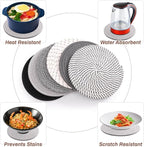 Billbotk 8'' Trivets Hot Dishes, Hot pots and Pans, 6 Heat Resistant Hot Pads - Image 4