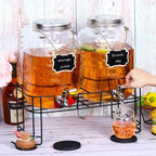 TURSTIN 2 Pcs 2 Gallon Glass Beverage Drink Dispenser - Image 5