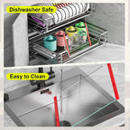 2PCS Glass Cutting Board with Silicone Grip, 80% Stronger Shatter Resistance - Image 9