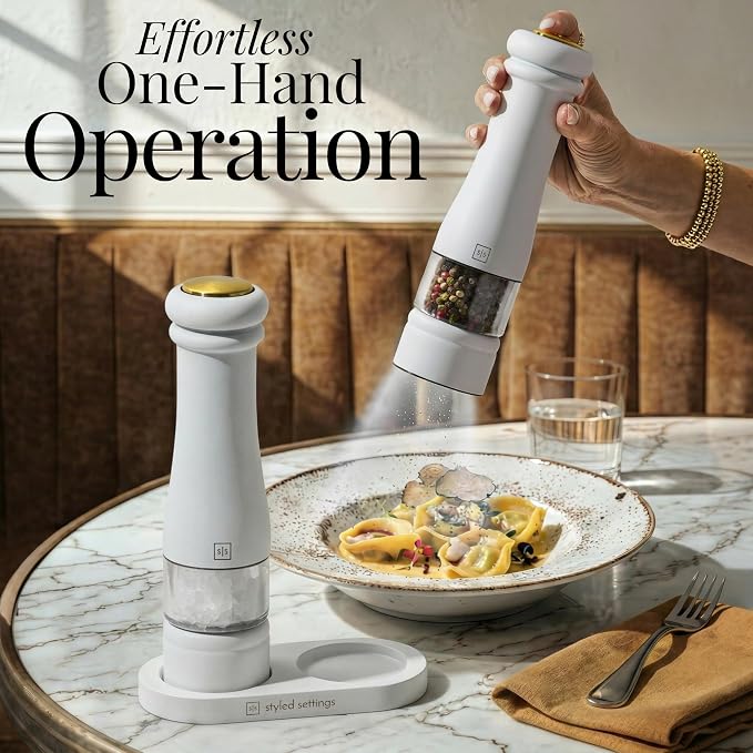 Electric Salt and Pepper Grinder Set - Image 2