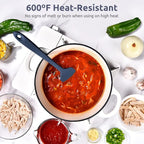 Heat Resistant Silicone Large Spatula: U-Taste 600ºF High Heat Flexible 11.38in - Image 3