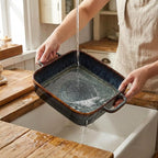 9" x 9" Porcelain Square Casserole Dishes - Image 6
