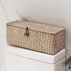 Whitewash Seagrass Tank Basket - Image 9