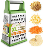 Spring Chef Green Professional Stainless Steel XL Parmesan Cheese Grater by SpringChef