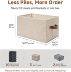 StorageWorks Shelf Baskets for Organization, Linen Closet Organizers and - Image 4