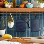 KitchenAid Ribbed Soft Silicone Pot Holder 2-Pack Set, Ink Blue - Image 2