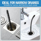 3PCS Drain Brush Set with Refrigerator Coil Cleaning Brush, Bathroom Drains & - Image 4