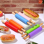 Dandat 12 Pcs Small Rolling Pin Kids 12 Inch Mini Silicone Rolling Pin - Image 4