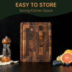 THETCHRY Walnut Wood Small Cutting Board, Compact Chopping Board - Image 8