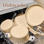 CAROTE Pots and Pans Set Nonstick, Ceramic Cookware Set, PFAS PTFE Free - Image 6