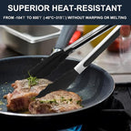 Anaeat 3 Pack 7" Mini Non-Stick Silicone Locking Tongs - Image 4