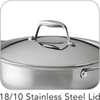 Tramontina Signature Tri-Ply Clad Stainless Steel 4-Quart Universal Pan - Image 4