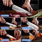 YOTSUBA 5 PCS Kitchen Knife Set, Professional Razor Sharp Japanese Knife Set - Image 5