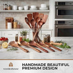 Wooden Spoons for Cooking – 13 Pcs Premium Teak Wooden Utensil Set - Image 7