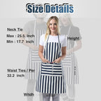 TOSHEX Kitchen Apron Waterdrop Resistant Cotton Apron - Image 6
