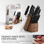 Fikshot Knife Set – German Stainless Steel, Ultra-Sharp, 14-Piece - Image 9