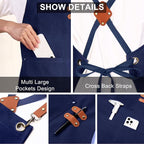 ZOMAO Chef Apron for Women Men - Image 6
