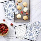 Floral Oven Mitts and Pot Holders Sets of 3, Botanical Print Heat Resistant - Image 7