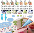 Cake Decorating Supplies, Cake Rotating Turntable, 48 Piping Icing Tips - Image 3