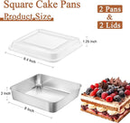 LIANYU 8 x 8 Square Baking Pan - Image 2