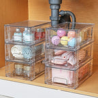 Vtopmart 2 Pack Stackable Storage Drawers, Easily Assemble Containers - Image 2