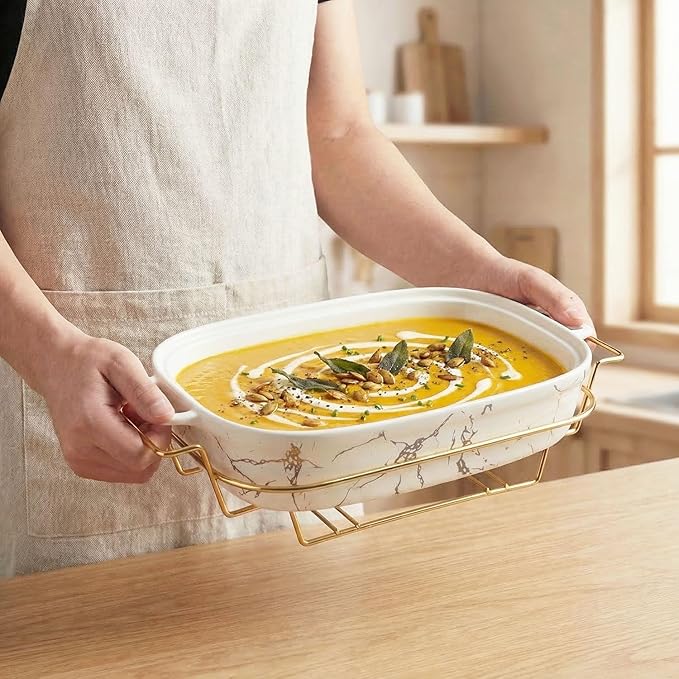 11" x 7" Ceramic Casserole Dish - Image 5