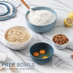 COOK WITH COLOR Prep Bowls with Lids- Wide and Deep Nesting Plastic Small - Image 5