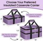 Insulated Casserole Carrier, Portable Casserole Carrier - Image 2