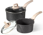 CAROTE 1.5Qt & 3.0Qt Sauce Pan Sets by CAROTE