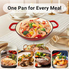 Enameled Cast Iron Dutch Oven, 3.8 Quart Dutch Oven Pot - Image 2