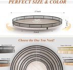 13" Oak Bathroom Vanity Tray Turntable - Image 6