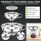 6 Piece Stainless Steel Canning Funnel Set - Image 5