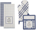 DII Home Sweet Farmhouse Kitchen Collection, Potholder/Oven Mitt/Dishtowel Set - Image 2