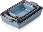 HVH 9x13 Baking Dish Set, Large Casserole Dishes by HVH